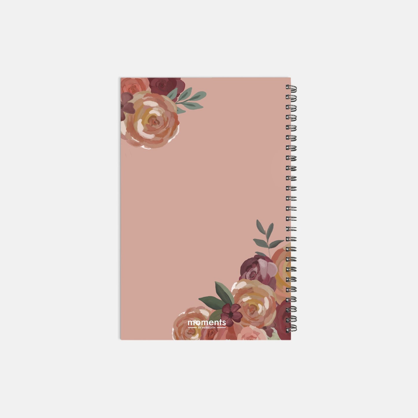 Blooming in Progress Floral Notebook Hardcover Spiral 5.5 x 8.5
